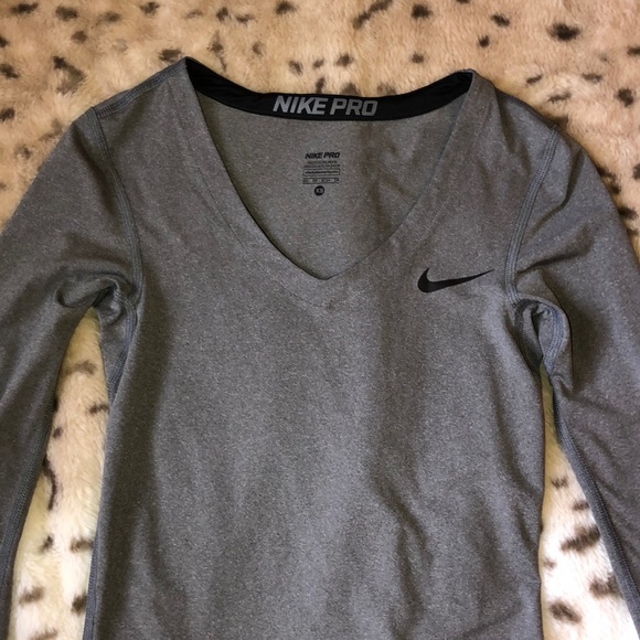 Nike Tops - Long-sleeve Nike Pro DRI-FIT athletic Top